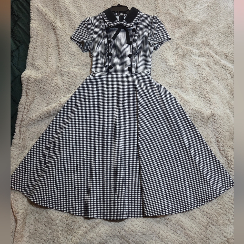 Black and White Gingham Dress